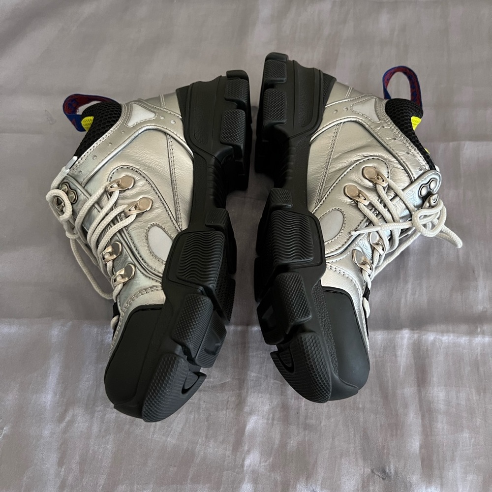 Gucci Flashtrek Trainer Shoes Sneakers 35 NEW - Picture 11 of 14